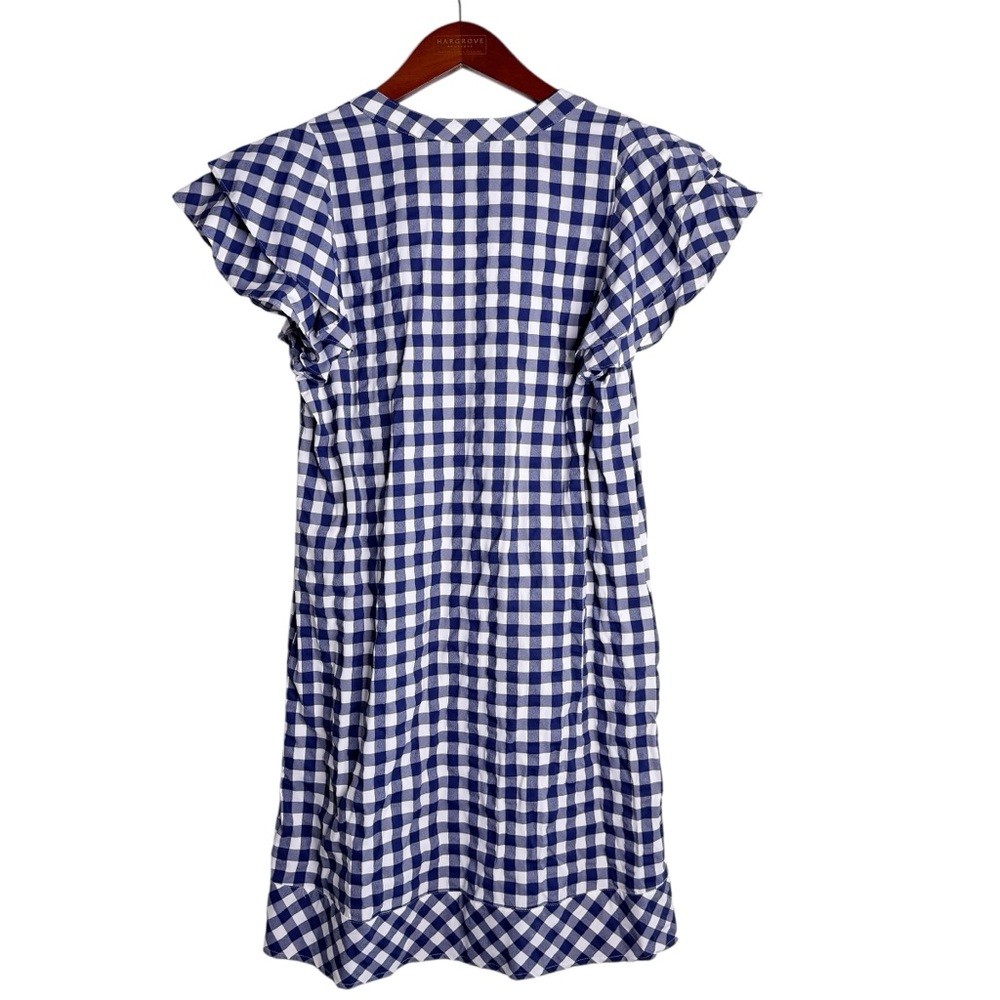 VINEYARD VINES NWT Harbor Gingham Dress Size XS in Deep Bay Blue - Picture 9 of 13